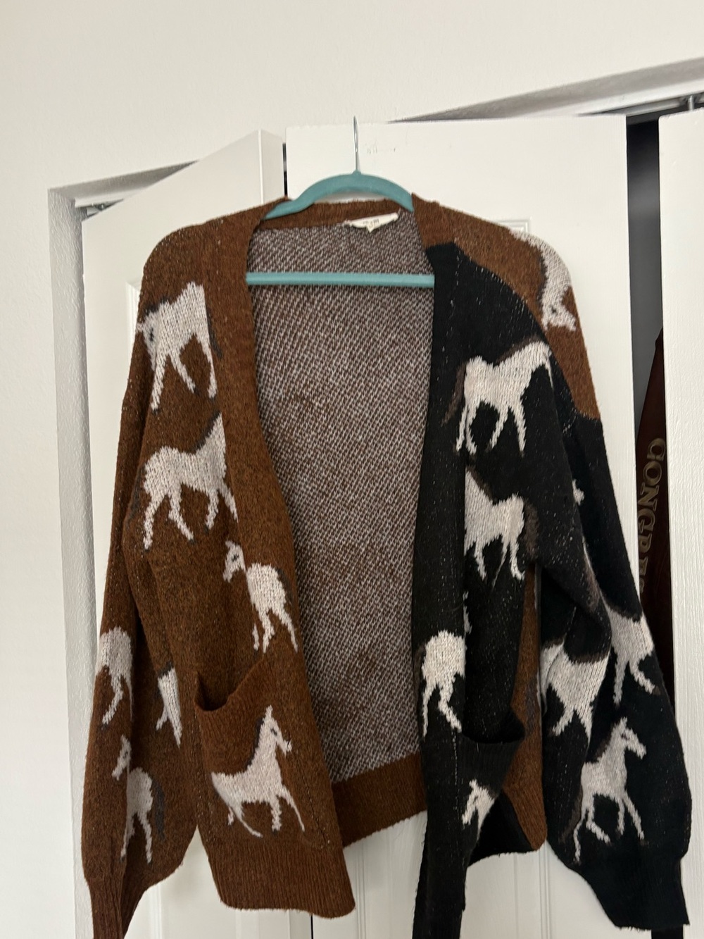 Equestrian themed cardigan